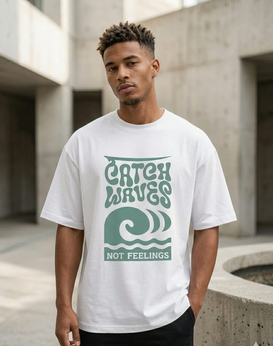 CATCH WAVES- OVERSIZED T-SHIRT